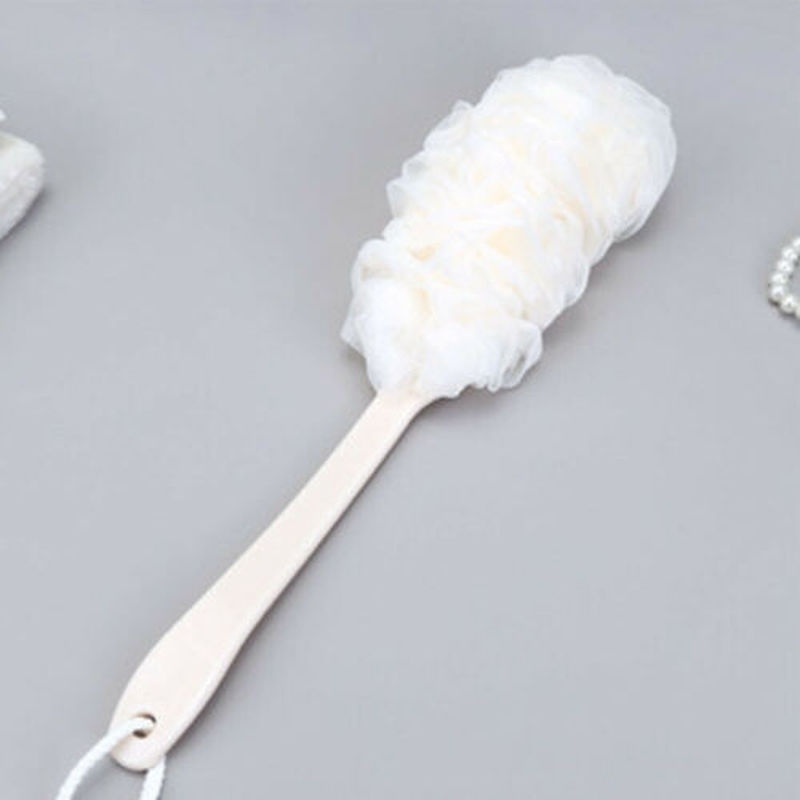 1PCS Lange Griff Bad Pinsel Zurück Bad Dusche Wäscher Körper Weiche Mesh Peeling Puff Sauber Selbst Bad Zurück Pinsel – Detail 7