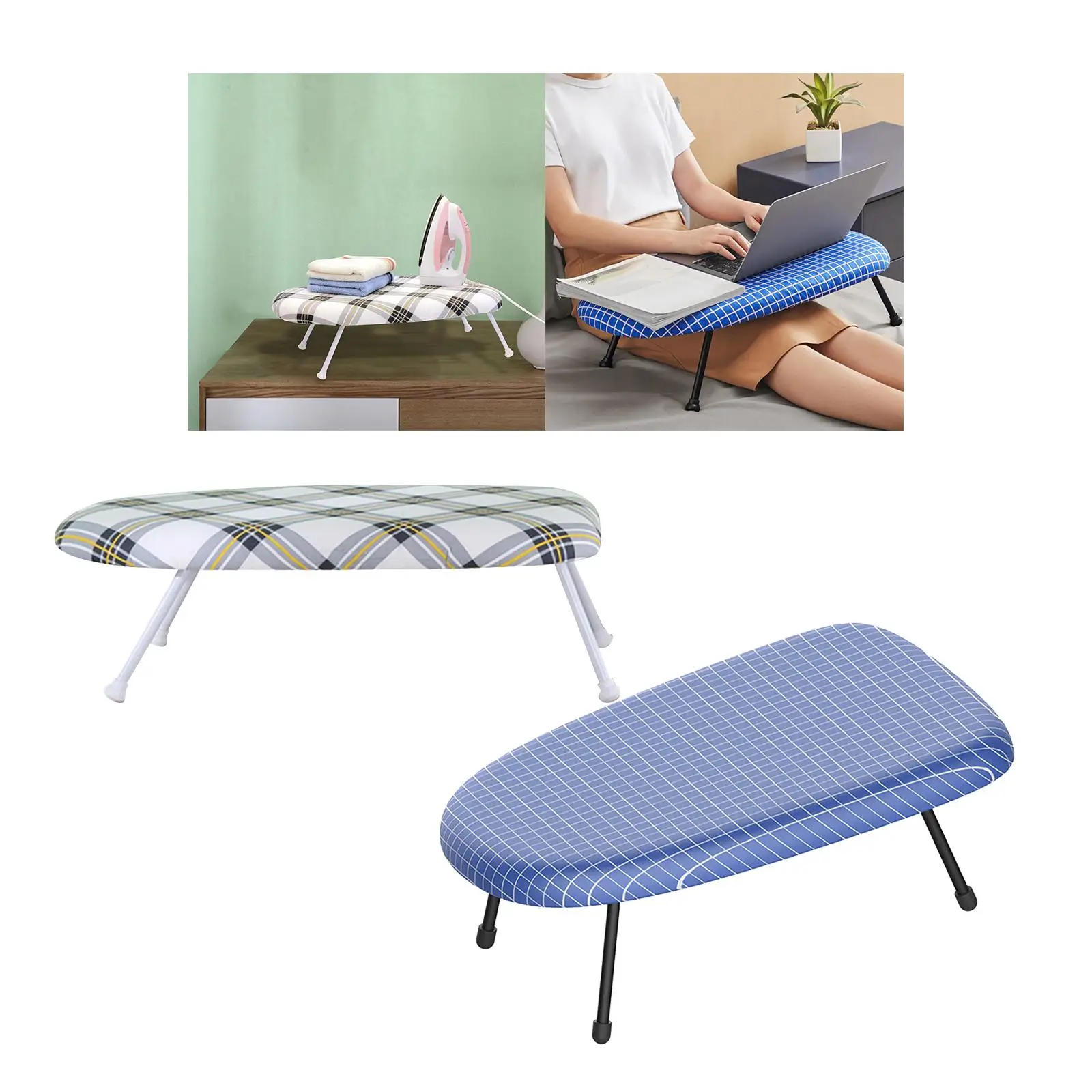 Mini Ironing Board for Ironing Cuffs Shirt Neckline Sleeves Foldable Countertop Ironing Board for Apartment Dorm Laundry Home