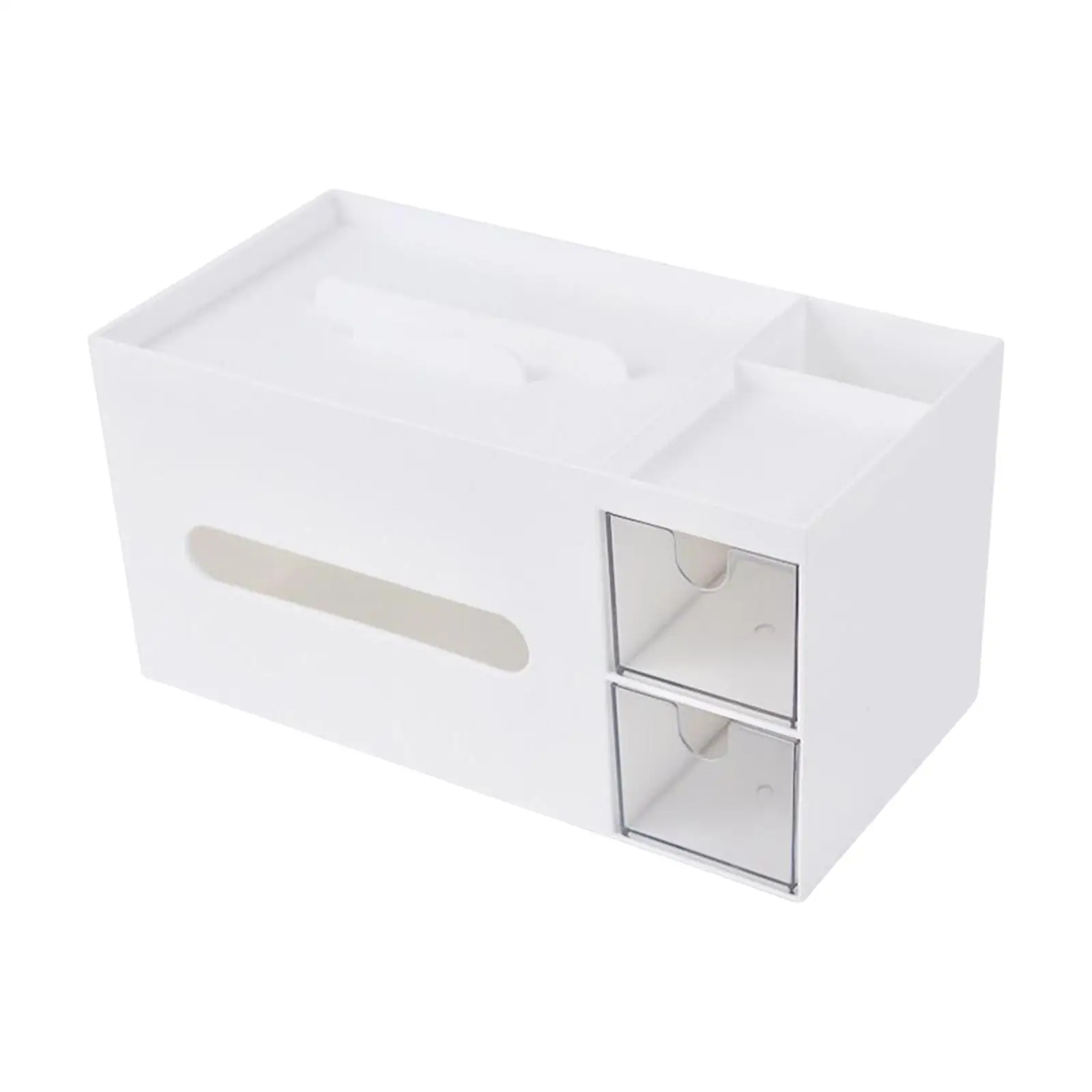 Tissue Box with Storage Compartment for Restaurant Dining Room Kitchen