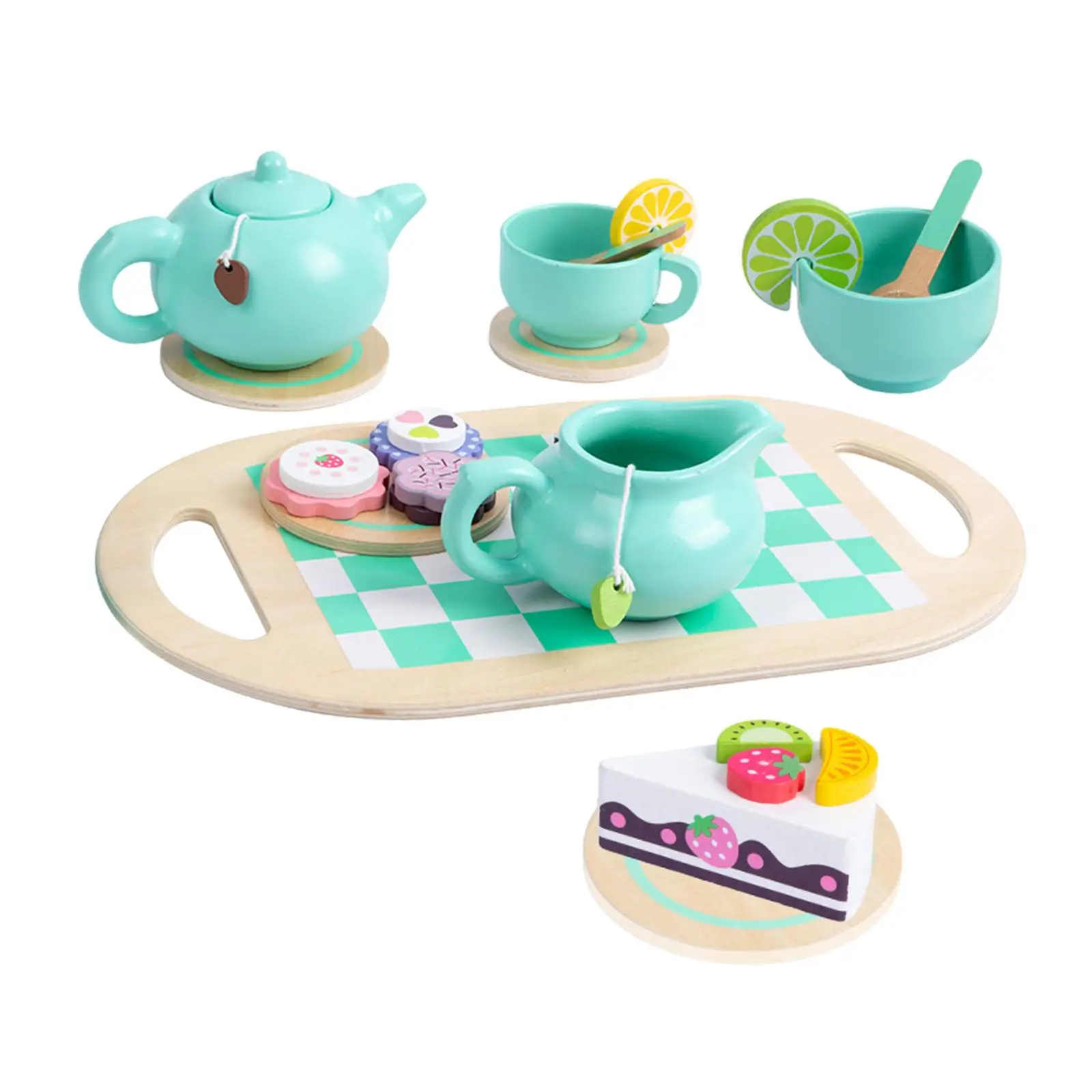 Little Kids Tea Set Toy Kitchen Set Playset Montessori Simulation Realistic Teapot Cups for Ages 3 4 5 Years Old Party Favors