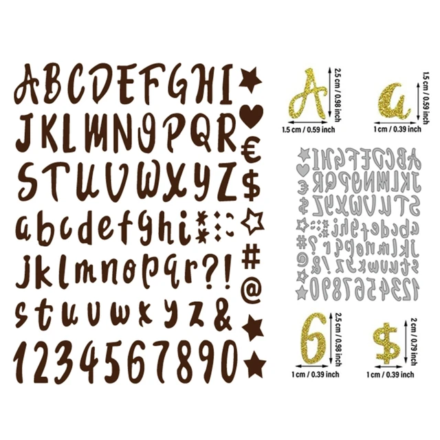 5CM 2 inch Large Big Alphabet Letters Metal Cutting Dies Stencils for DIY  Scrapbooking DIY 26 Big Alphabet New - AliExpress