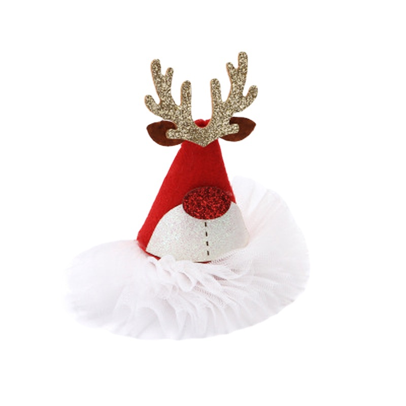 1Pc Weihnachten Erwachsene Kinder Haar Clip Santa Claus Geweih Haarnadel Clip Weihnachten Hut Geschenk Nette Haar Clip Zubehör – Detail 9