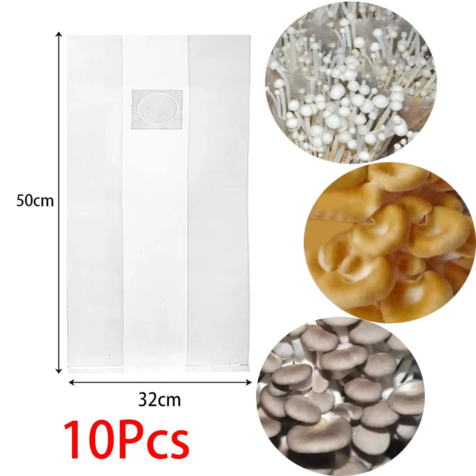 20Pcs Spawns Bags Grow Mushrooms Supplies Tear Resistant Strong Breathable 6 Mils Thick Edible Fungi Growing Bags Autoclave Bags
