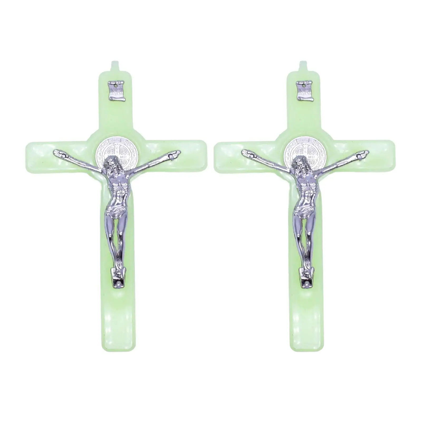 Vintage Jesus Cross Crucifix Ornament Pendant Wall Ornament Hanging Decor for Church Decoration for Home Decoration Compact