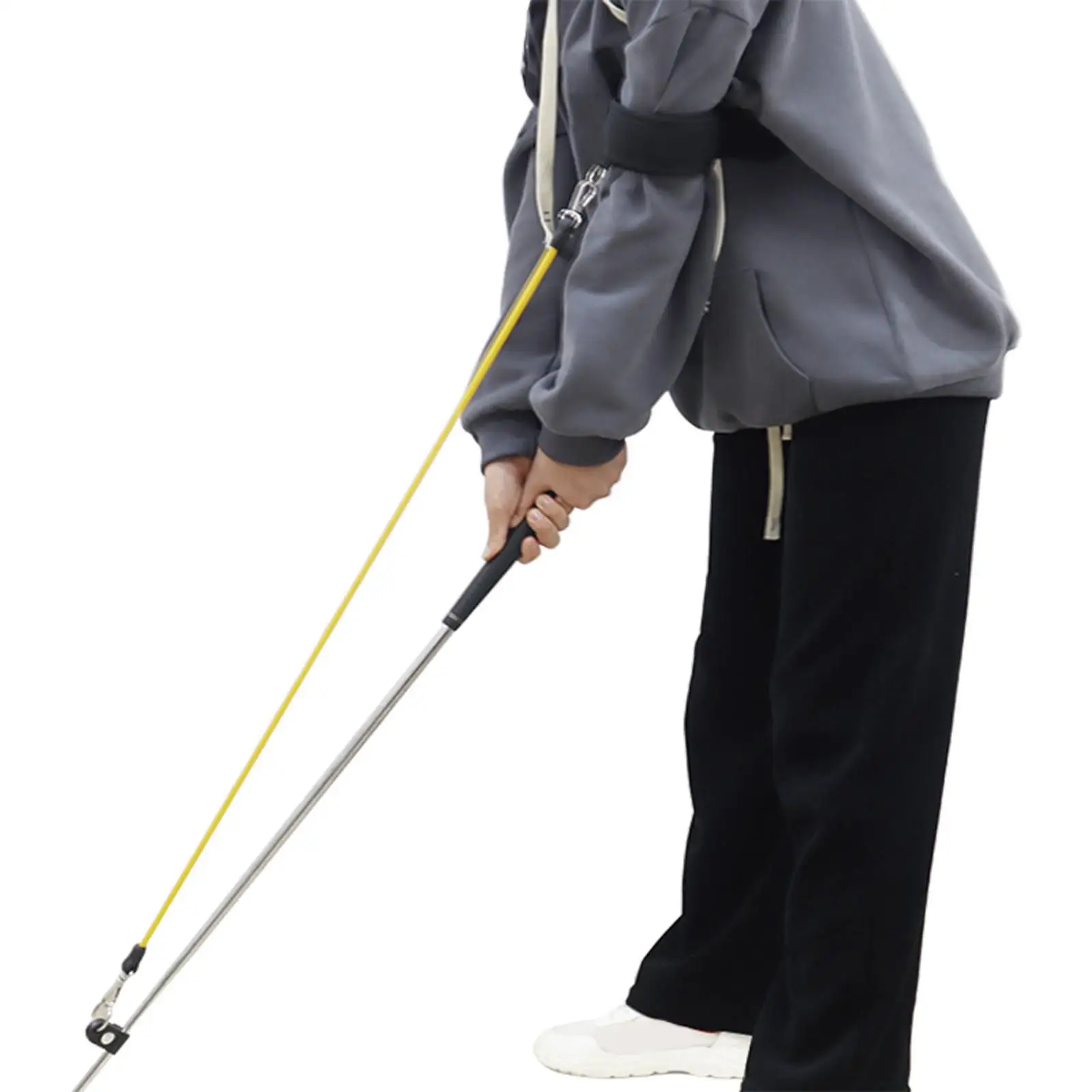Golf Swing Tension Belt Golf Training Aid Golf Accessories Fitness Supplies Elastic Resistance Rope Practice Unisex Men Women