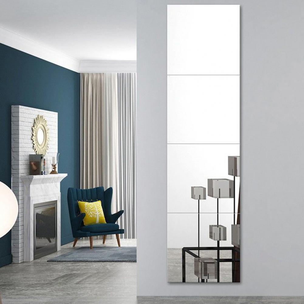 Description Picture 4 of itemMirror Decal Reflect Flexible Bathroom Mirror Decal Flexible Self Adhesive Acrylic Mirror Waterproof Mirror Sticker Home Mirror