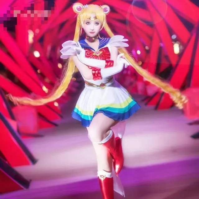 Yuee Anime Fake Thigh High Tights Sailor Moon Cosplay Anniversary