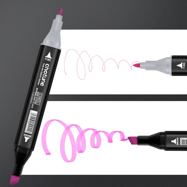 12-80 Colors/Bag Art Marker Alcohol Felt Pen Dual Tips Manga Sketching  Markers Dual Brush Marker School Supplies Drawing Set - AliExpress