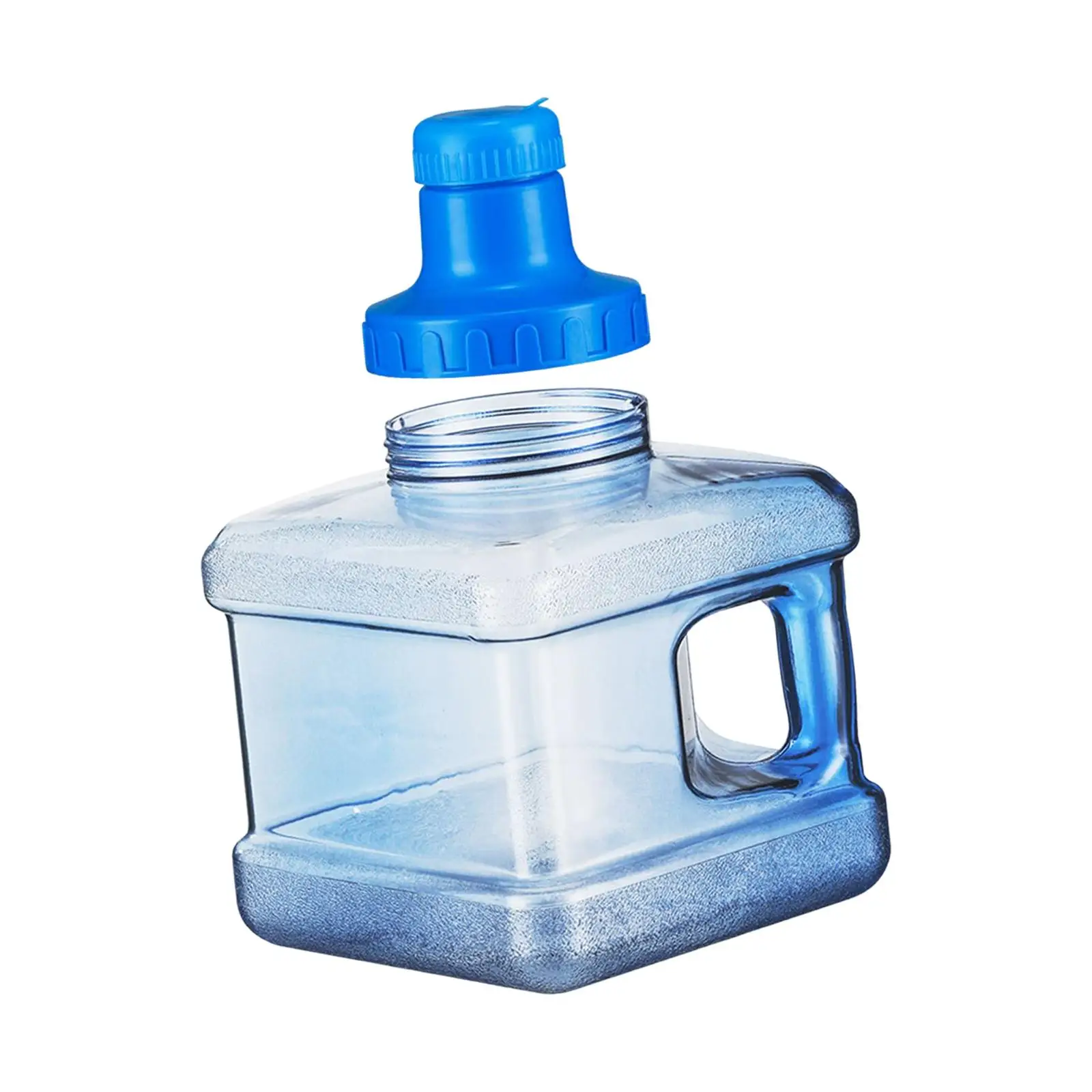 Water Bottle Container Reusable Square Water Bottle with Detachable Cap Blue