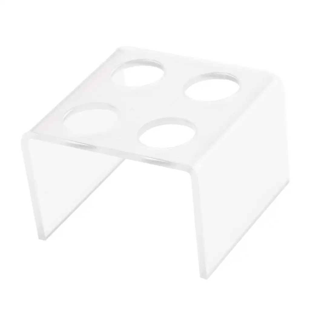 Silicone Lipstick Holder Lip Stand Clear 4 Hole