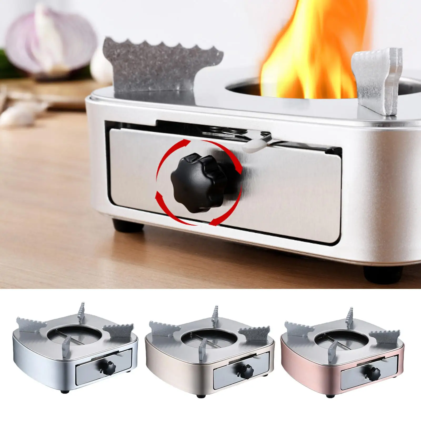 Portable Spirit Burner Alcohol Stove Windproof for Hiking Backpackers Picnic
