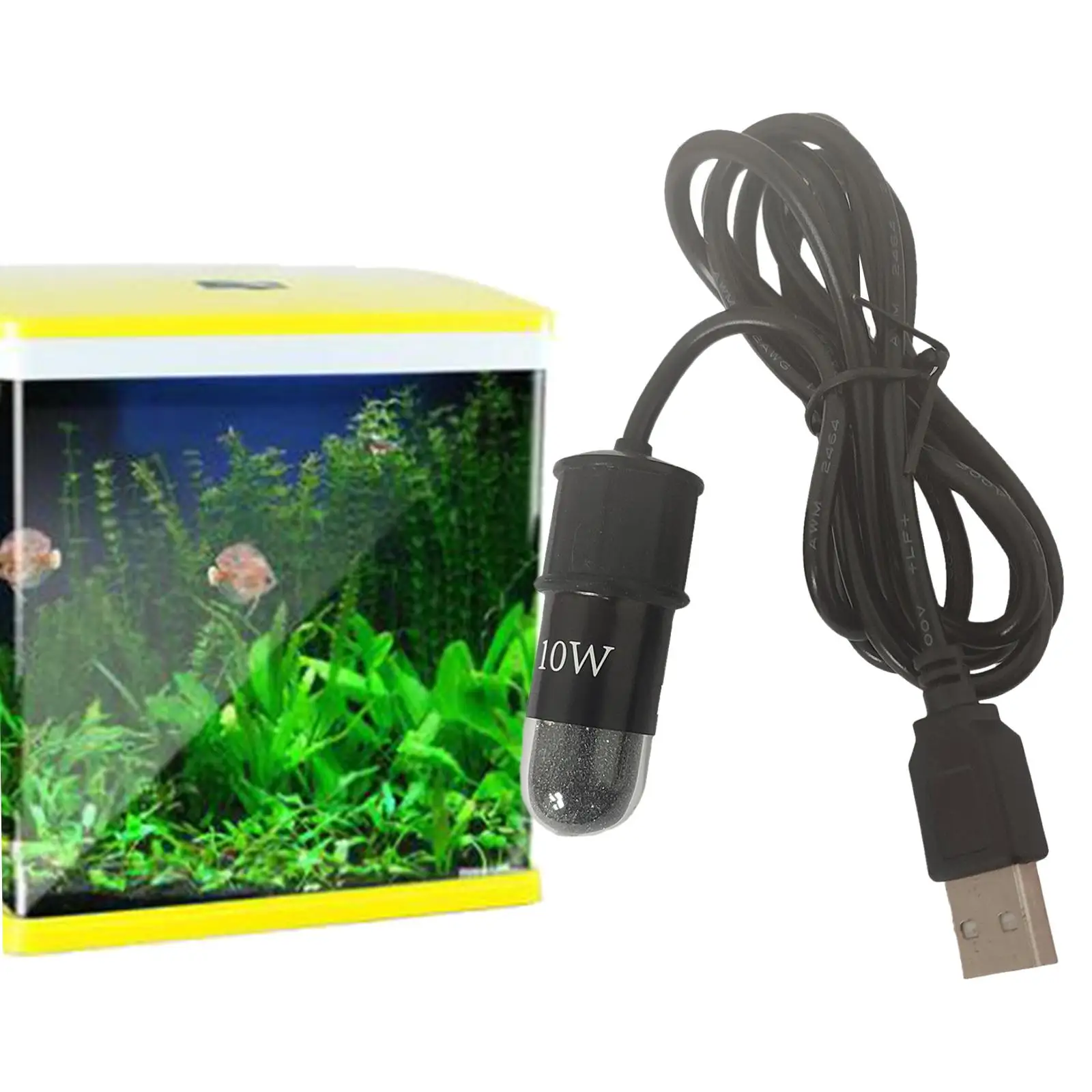 10W Mini Fish Tank Heater with Built in Thermometer Heater