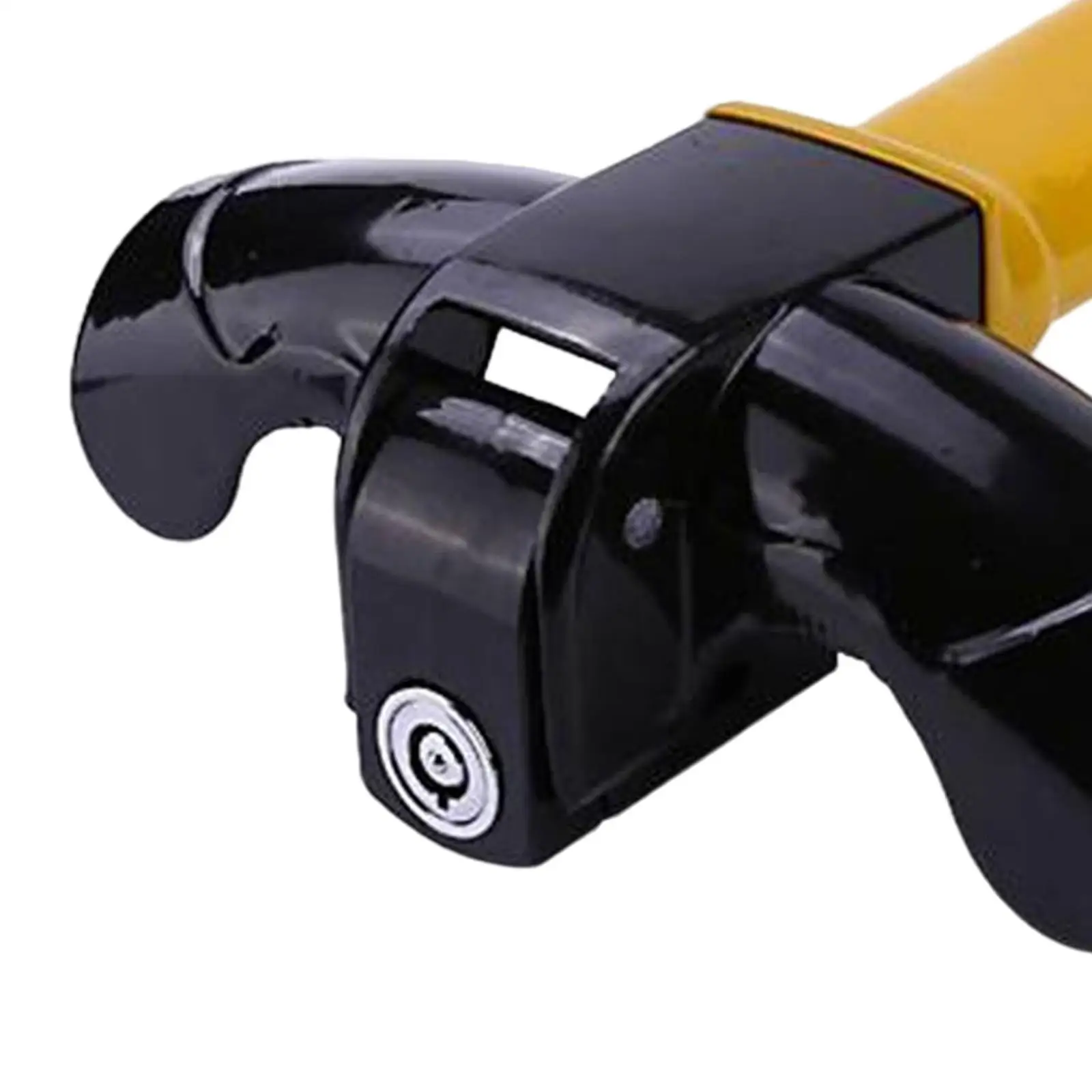 Automotive Steering Wheel Lock Tool with 2x Keys Sturdy Comfortable Handle Heavy Duty Security Lock Universal for Truck Van