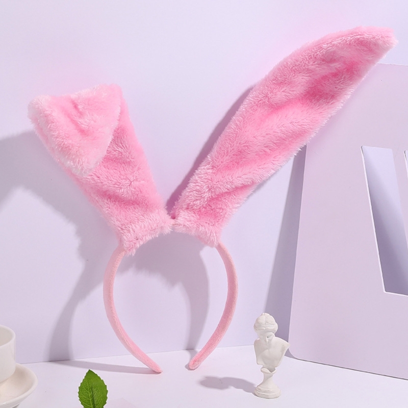 Süße Hase Ohrform Haar bügel niedlichen Haar halter Live-Übertragung Cosplay Party Kostüm Kopf bedeckung für Jugendliche Frauen Prop Unisex – Detail 2