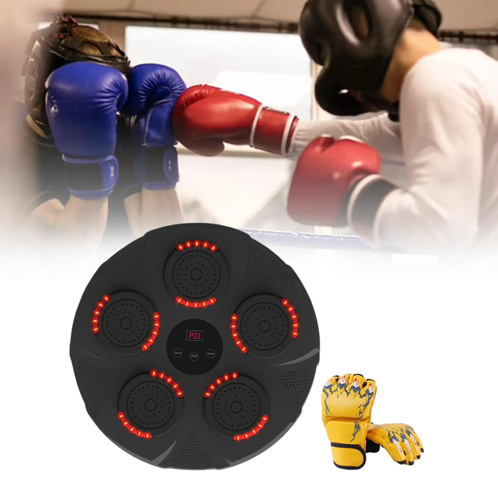 Music Boxing Training Machine Competitions Game Electronic Wall Target