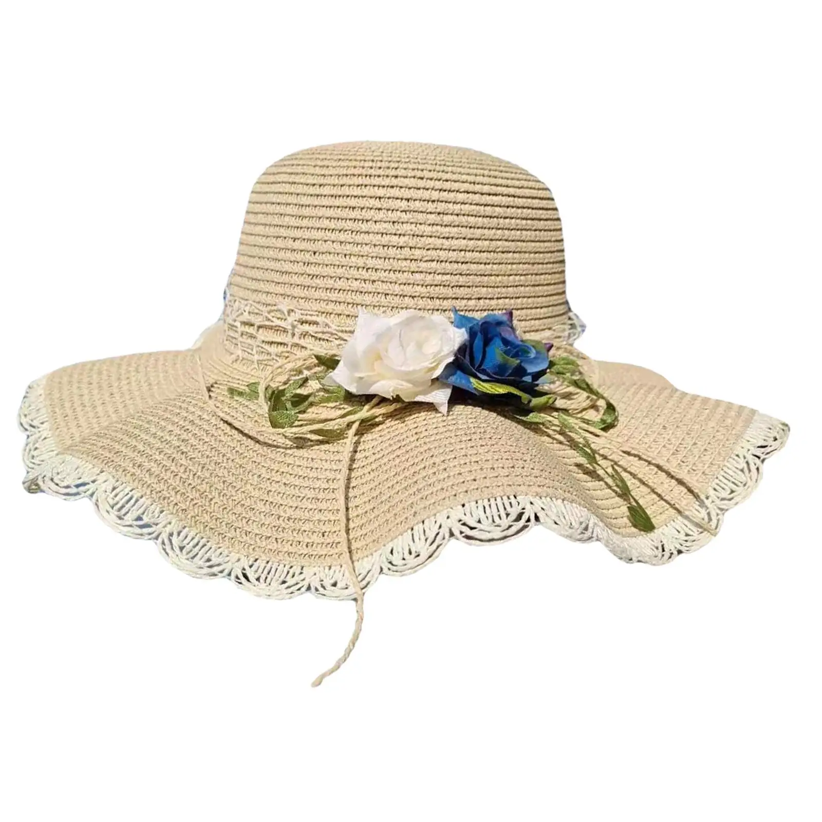 Straw Hats Women Wide Brim Comfortable Casual Sun Hats for Outdoor Vocations