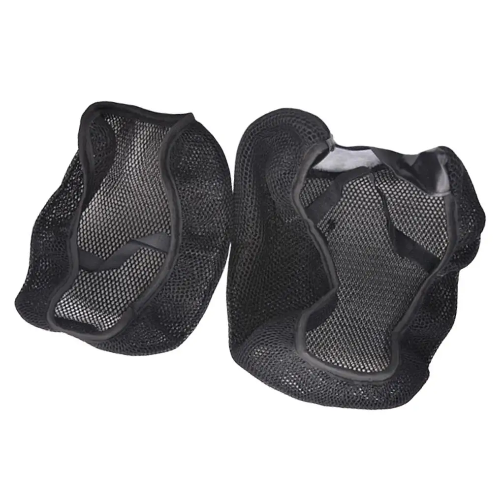2 Pieces Mesh Breathable Soft Motorcycle Seat Cover  Insulation for 