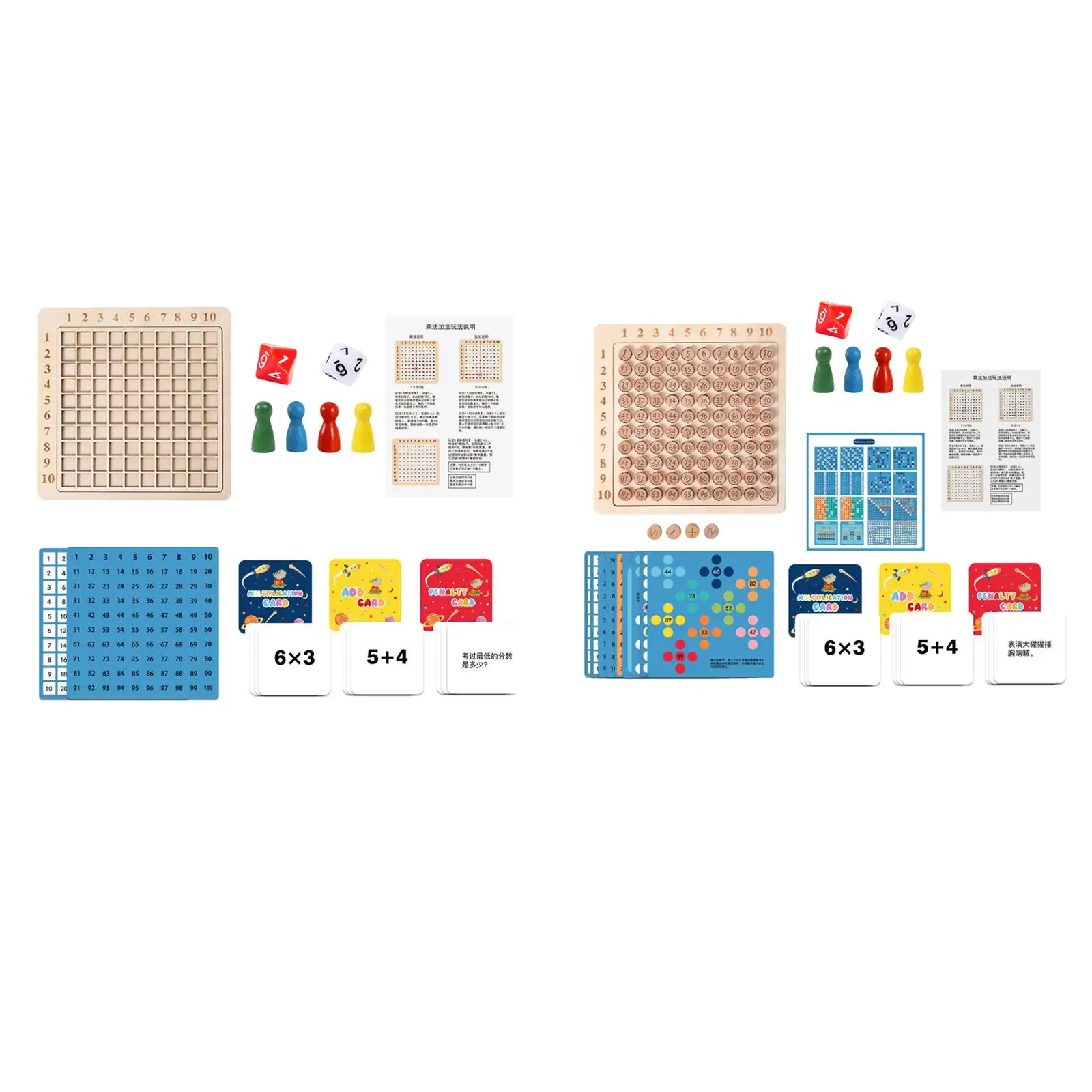 Montessori Multiplication Board Multi Purpose Wooden for kids Children Kids Toddlers