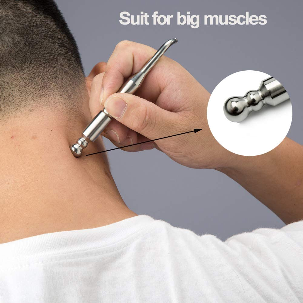 Best of Stainless Steel Manual Acupressure Pen -Trigger Point Massage Tool Reflexology Pressure Point Massager Tool Relaxing Deep Tissue Reviews & Tips - Image 5