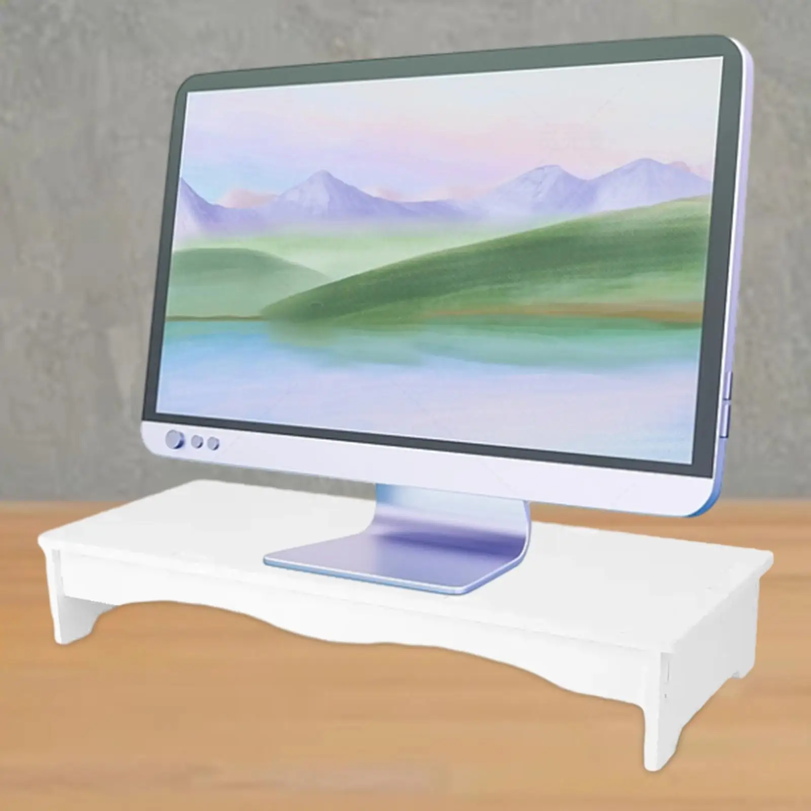 Monitor Stand Riser Universal Multipurpose Durable Ergonomic Wooden TV PC Screen Printer Laptop Riser for Desk Office Study Home