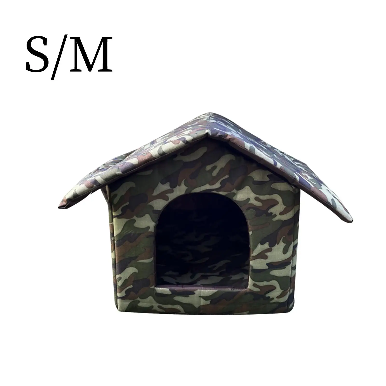 Outdoor Waterproof Cat House Weatherproof with Removable Cushion and Roof