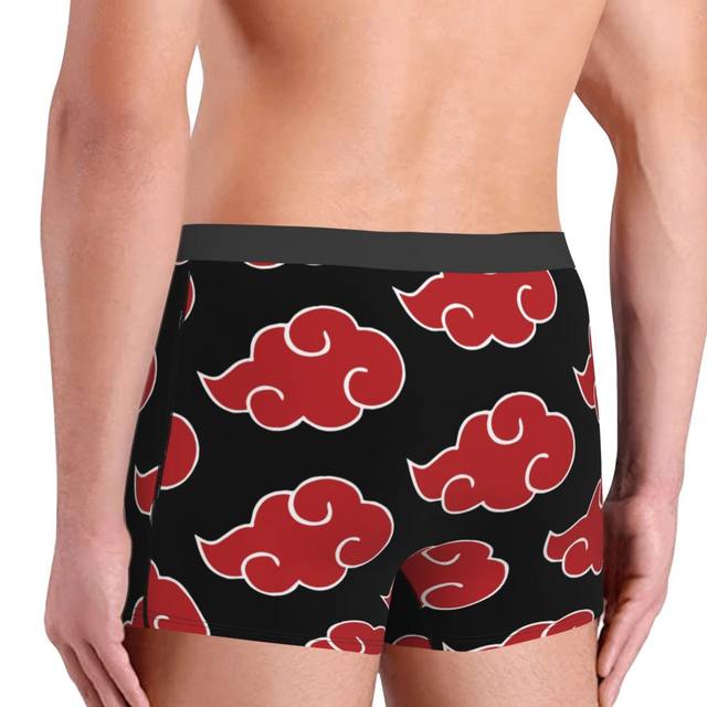 Novelty Boxer Shorts Panties Briefs Men Japan Anime Akatsuki Clouds Underwear  Konoha Neji Mid Waist Underpants For Male - Boxers - AliExpress