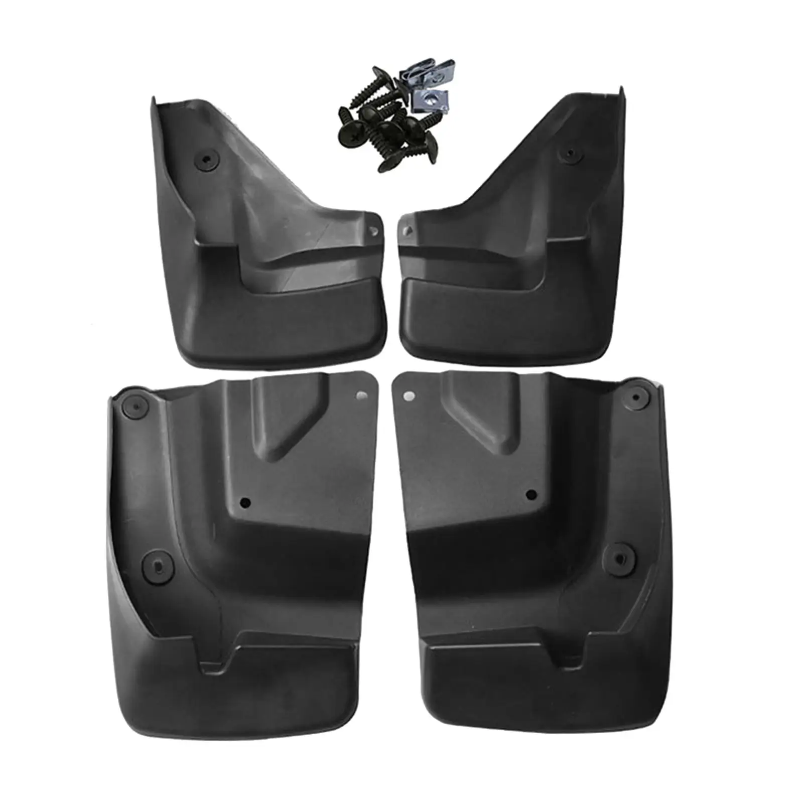 Black Car Mud Flaps 4 Pieces Mud Guards Car Styling Mudguards Durable