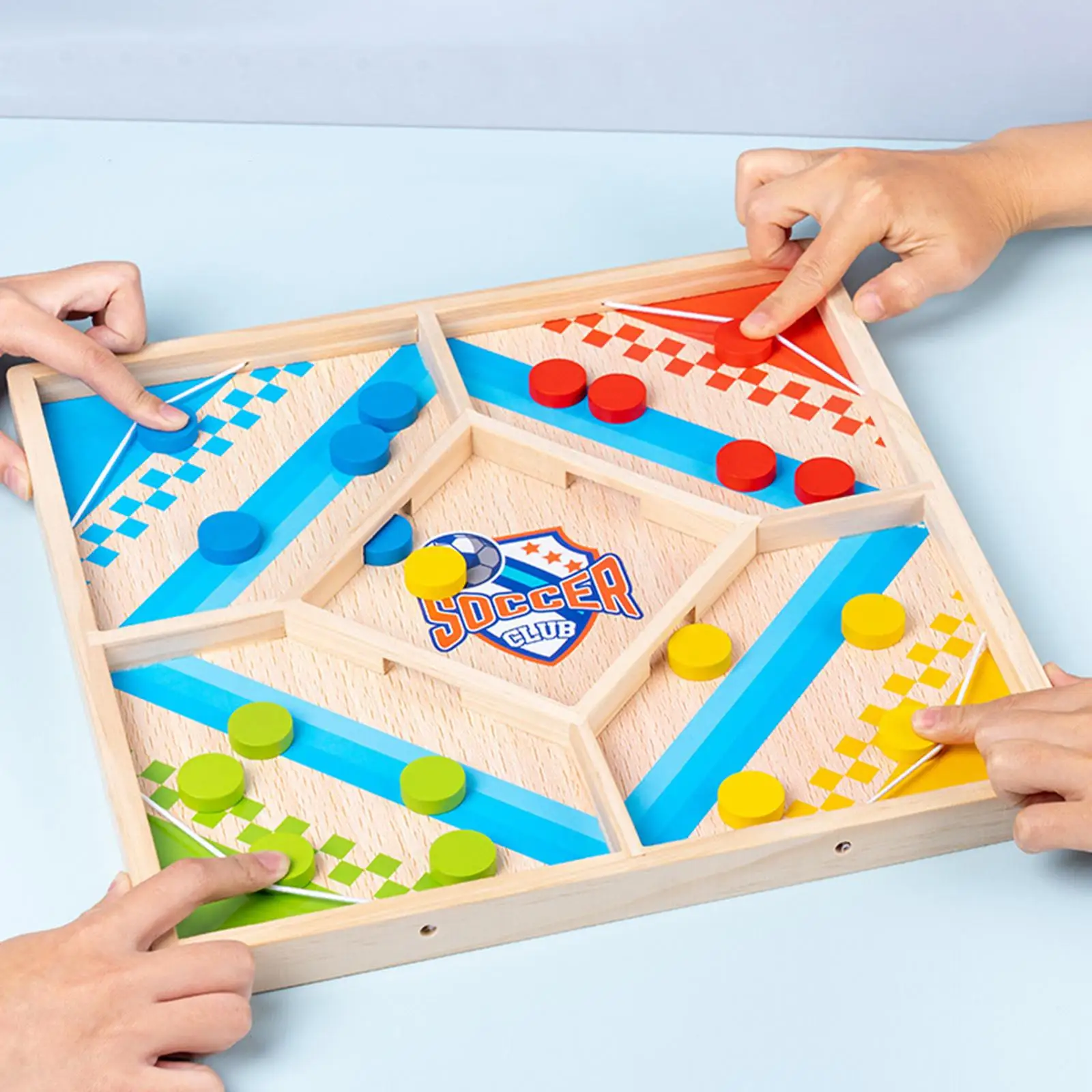 Fast Puck Game Parent Child Interactive Toy Table Board Flying Chess Track Toy for Interactive Toys Gifts Teaching Aids