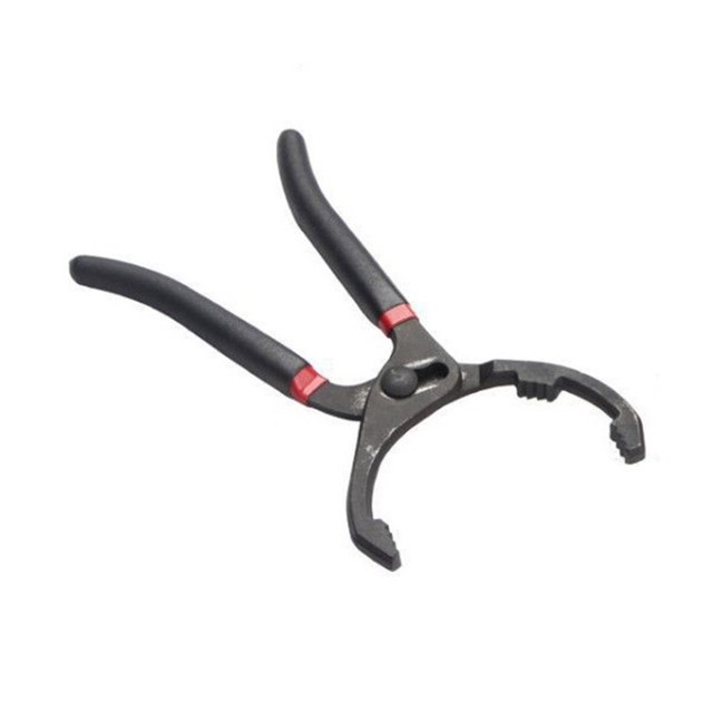 10/12-inch Oil Filter Pliers & Universal Adjustable Oil Filter Wrench  Removal Tool Carbon Steel Plier w/ Anti-slip Handl