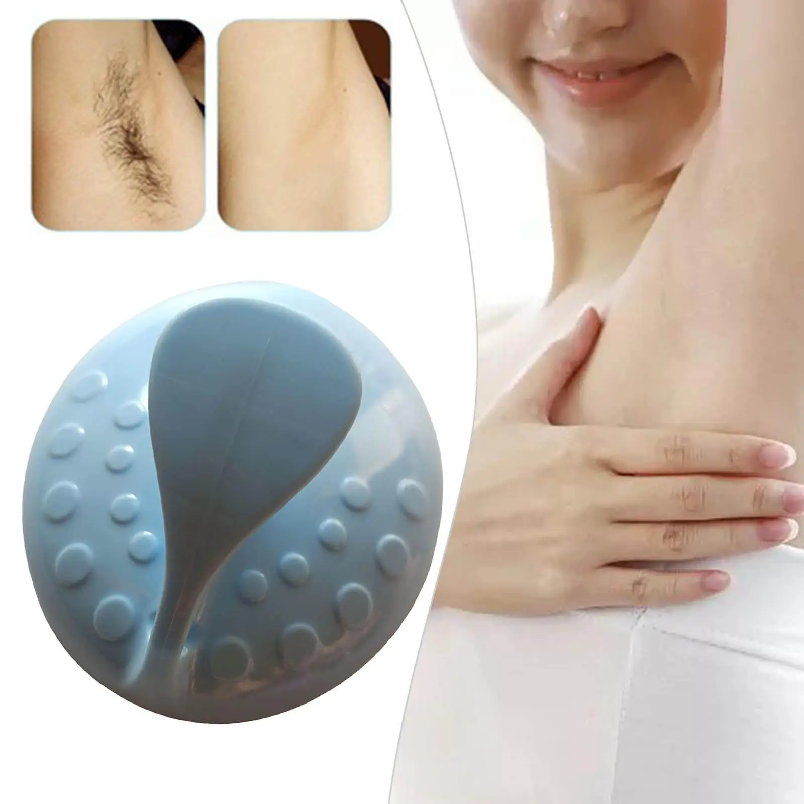 Painless Physical Hair Removal Epilator Exfoliation Mini Washable for Body