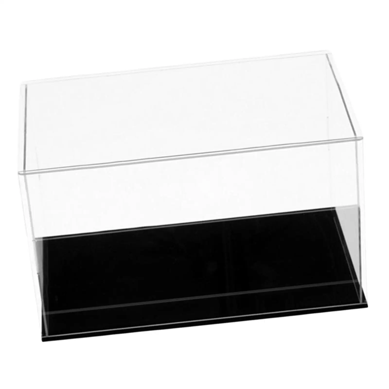 Clear Freestanding Portable Acrylic Display Case for Tank Car Model Airplane