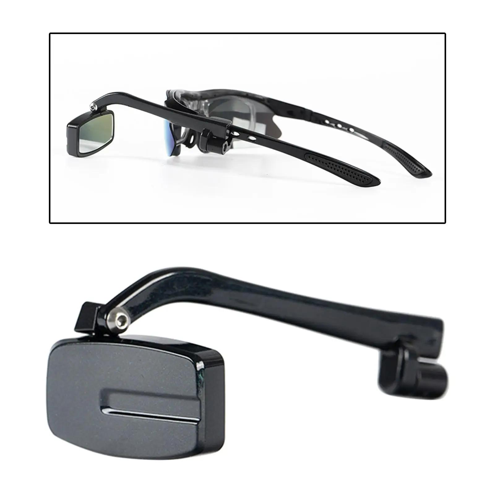 Glasses Rear View Eyeglass Mount Sunglasses Wing Mirror for Bicycle Riding