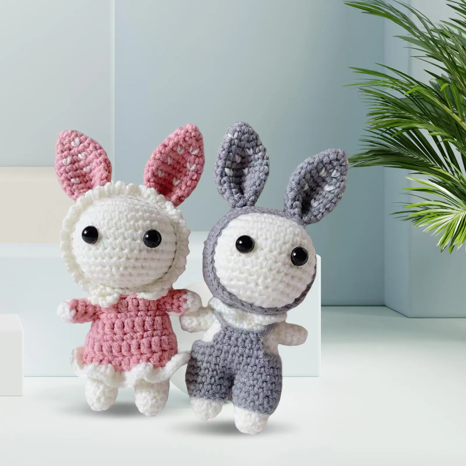 Handmade DIY Crochet Set Rabbits Starter Pack for Adults and