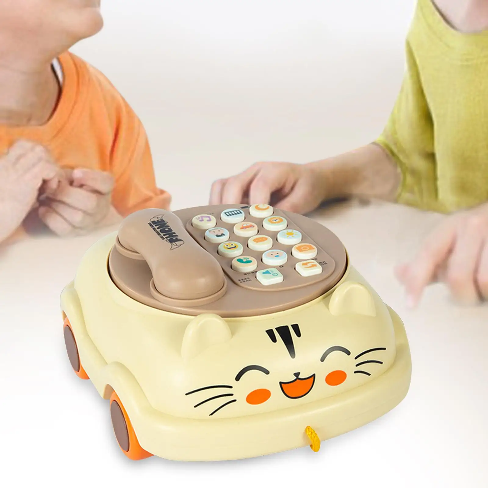 Cognitive Development Toy Lights Musical Montessori Baby Musical Toy Pretend Phone for Children Early Education Gift Boy Girl