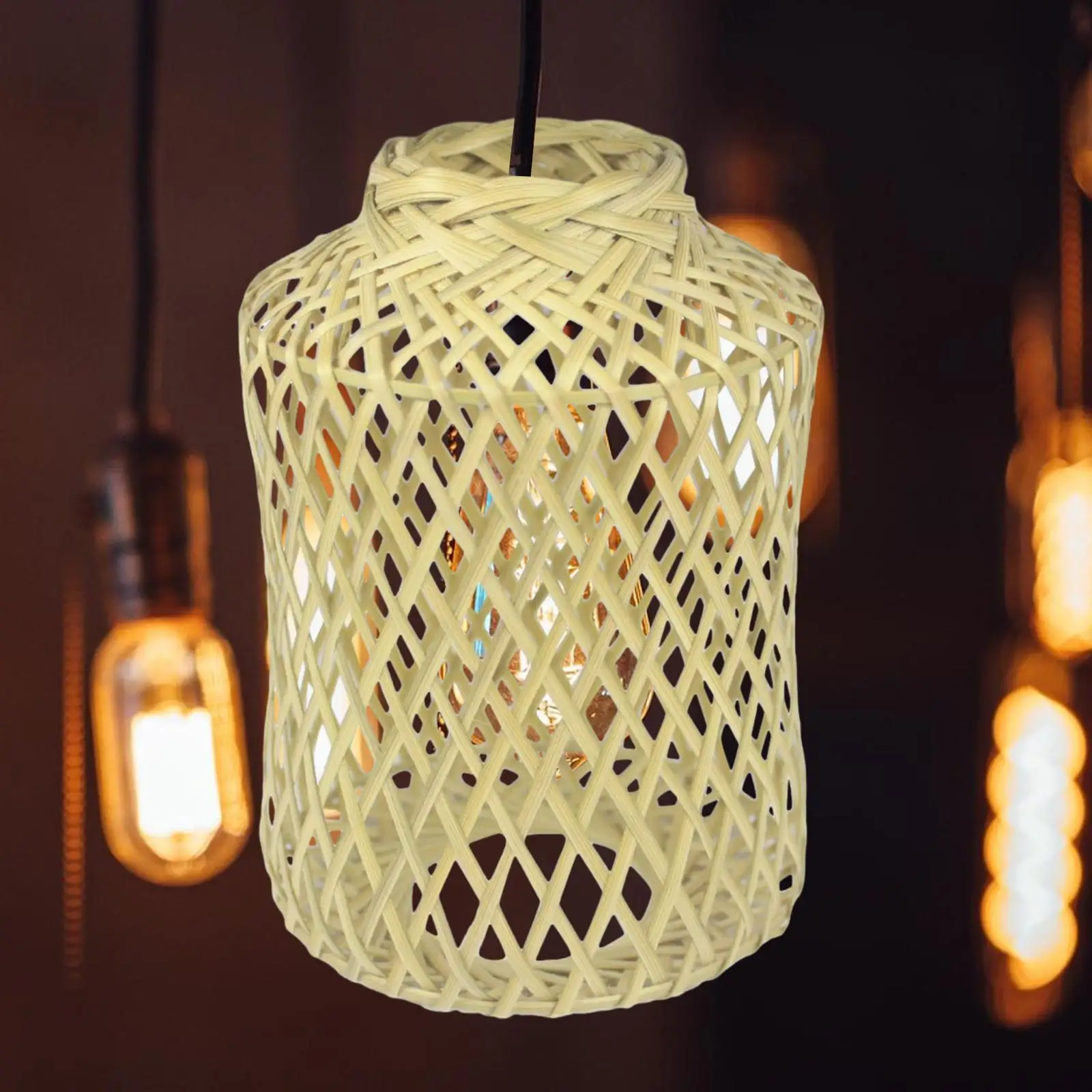 Ceiling Lantern Cover Lights Fixture Rustic Hanging Light Shade Chandelier Cover for Hallway Bedroom Dining Room Living Room