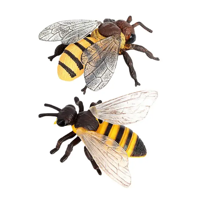 Bee Model Realistic Vivid Honeybee Model PVC Miniature Simulation