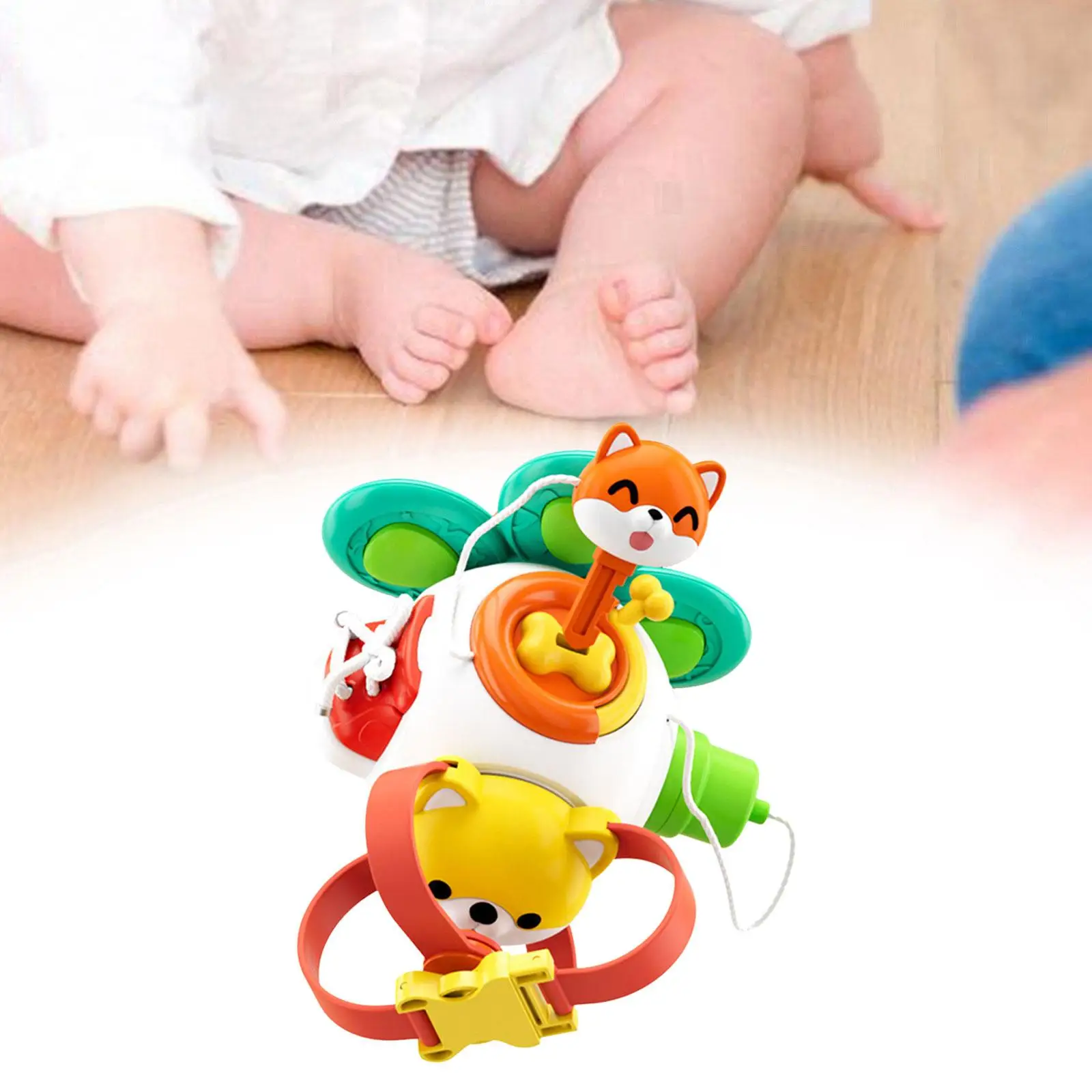 Baby Busy Ball Multifunctional Hand Grasping Ball for Early Developmental Color Recognition Fine Motor Skills Children Toddlers