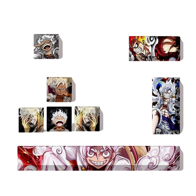 One Piece Anime Keycaps : Luffy Gear 5 Custom Keycaps – Goblintechkeys