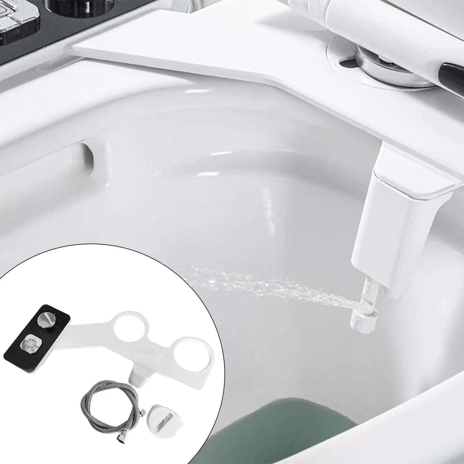Bidet Toilet Seat Attachment  Adjustable Water Pressure for Toilet