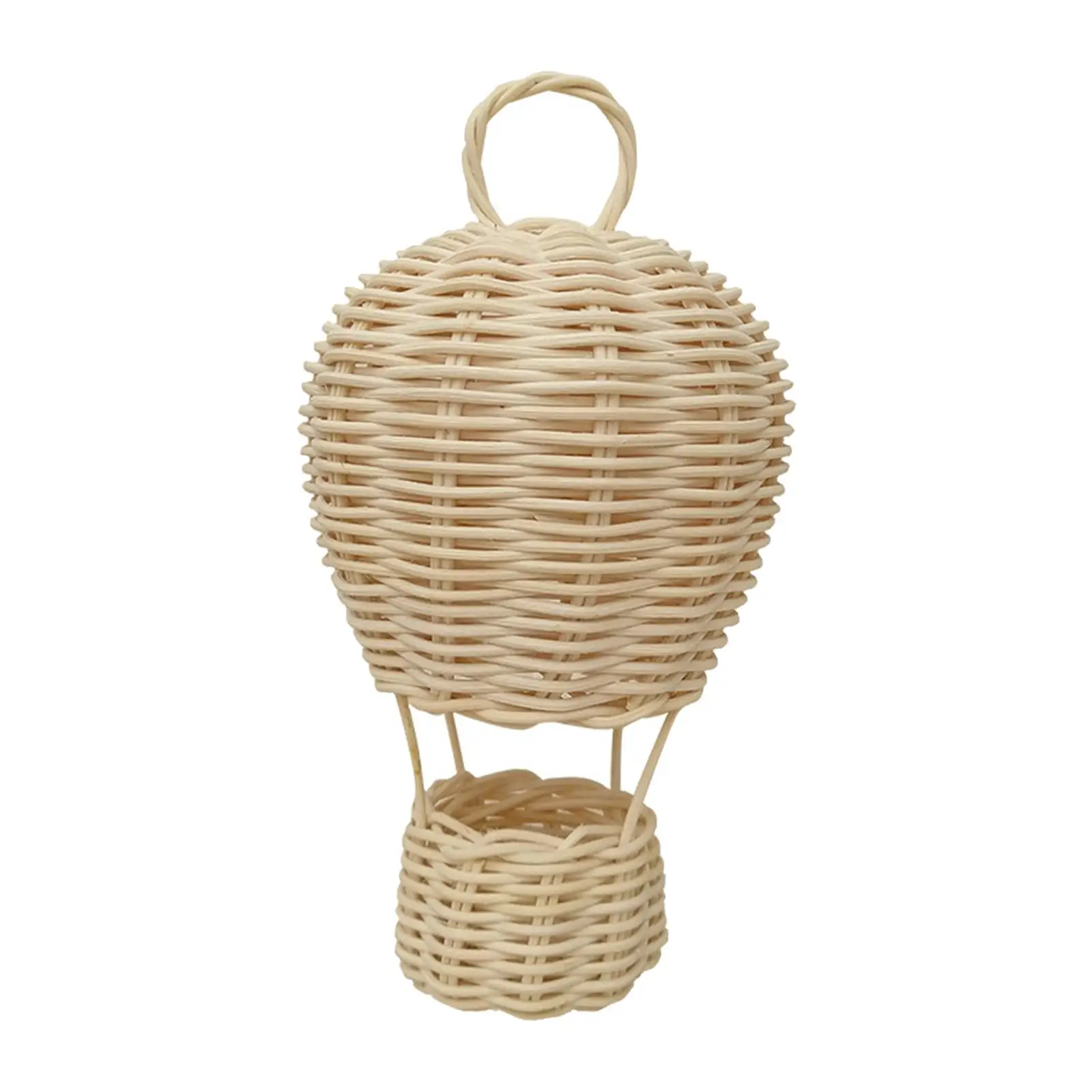 Handmade Rattan Hot Air Balloon Decor Gift Collection Photography Durable Crafts for Wedding Home Decorative