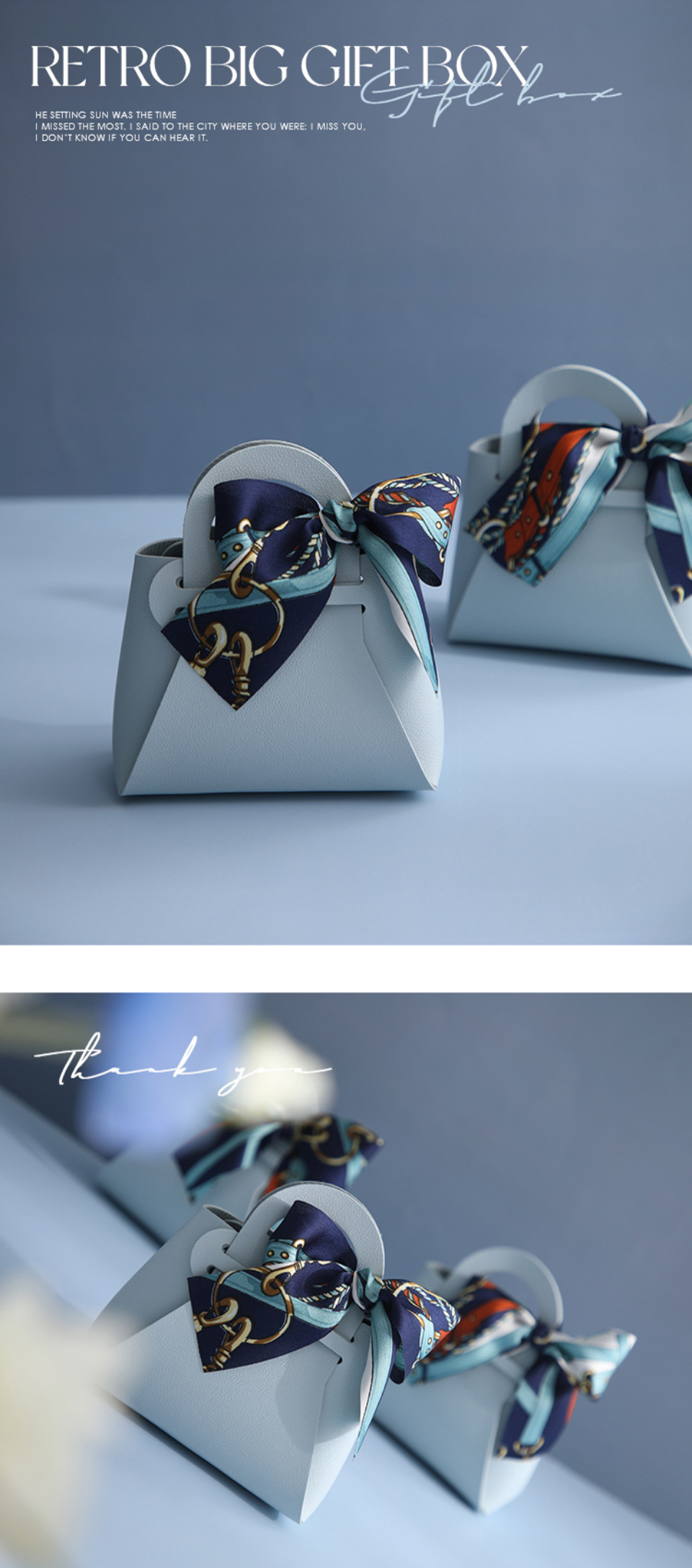 3PCS Leather Favour Bags with Scarf – Wedding Party Decoration, Baby Shower, Ramadan, E... - SKU LFB02117 - UGI Packaging