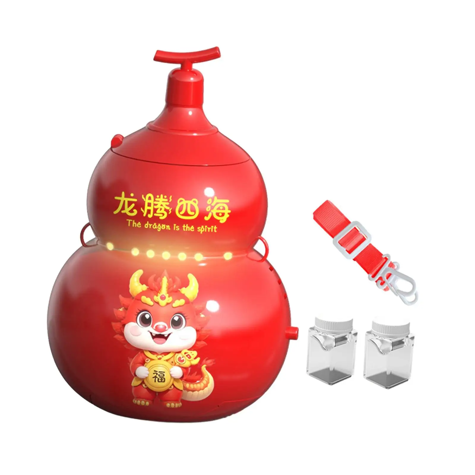 Fireworks Bubble Machine Automatic Beach Toy Big Bubble with Sounds Chinese New Year for New Year Party Indoor Garden Lawn