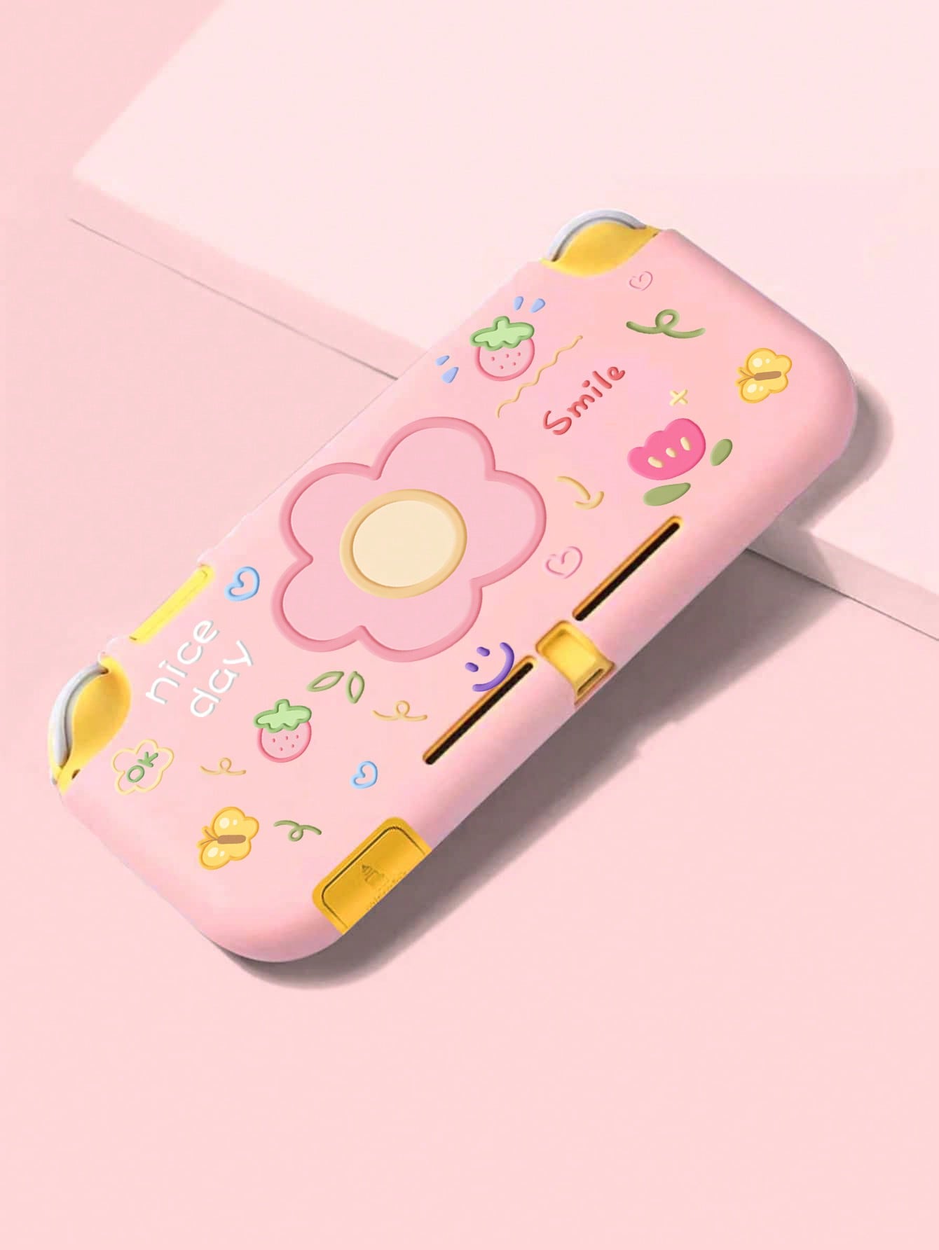 Title 4, Floral Pattern Anti-fall Case Compatible With S...