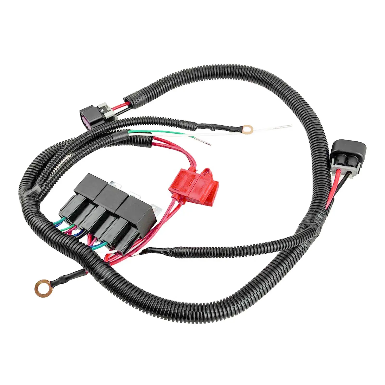 Electric Dual Fan Upgrade Wiring Harness Replaces ECU Control for Chevrolet 1999?2006 Auto Accessories Professional Quality