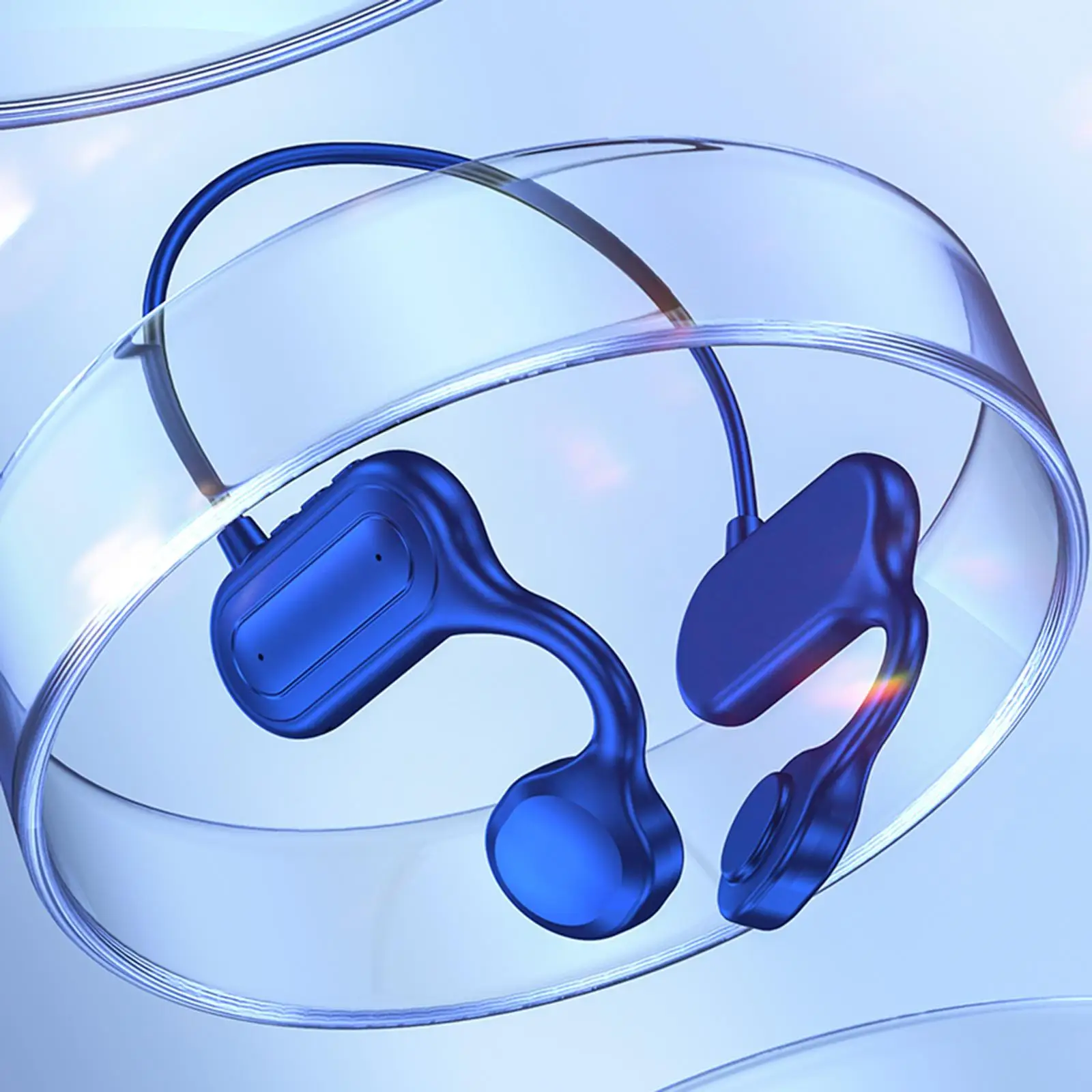 Bone Conduction Headphones, Running Wireless Bluetooth Open Ear Sweatproof Driving HiFi Support TF Card Stereo Earphones Meeting