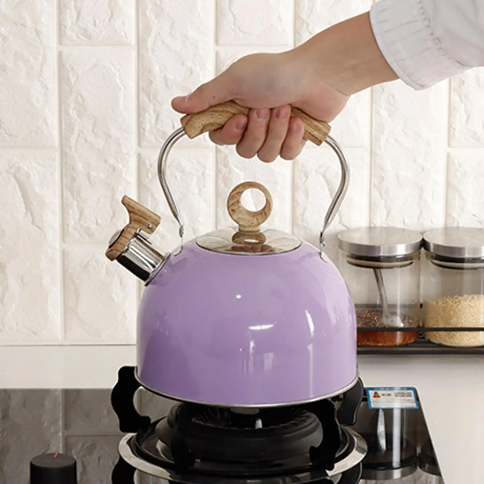 Modern Stainless Steel Tea  Cooker 2.5L Top  Kettle Teaware for Indoor Electric Pottery Halogen