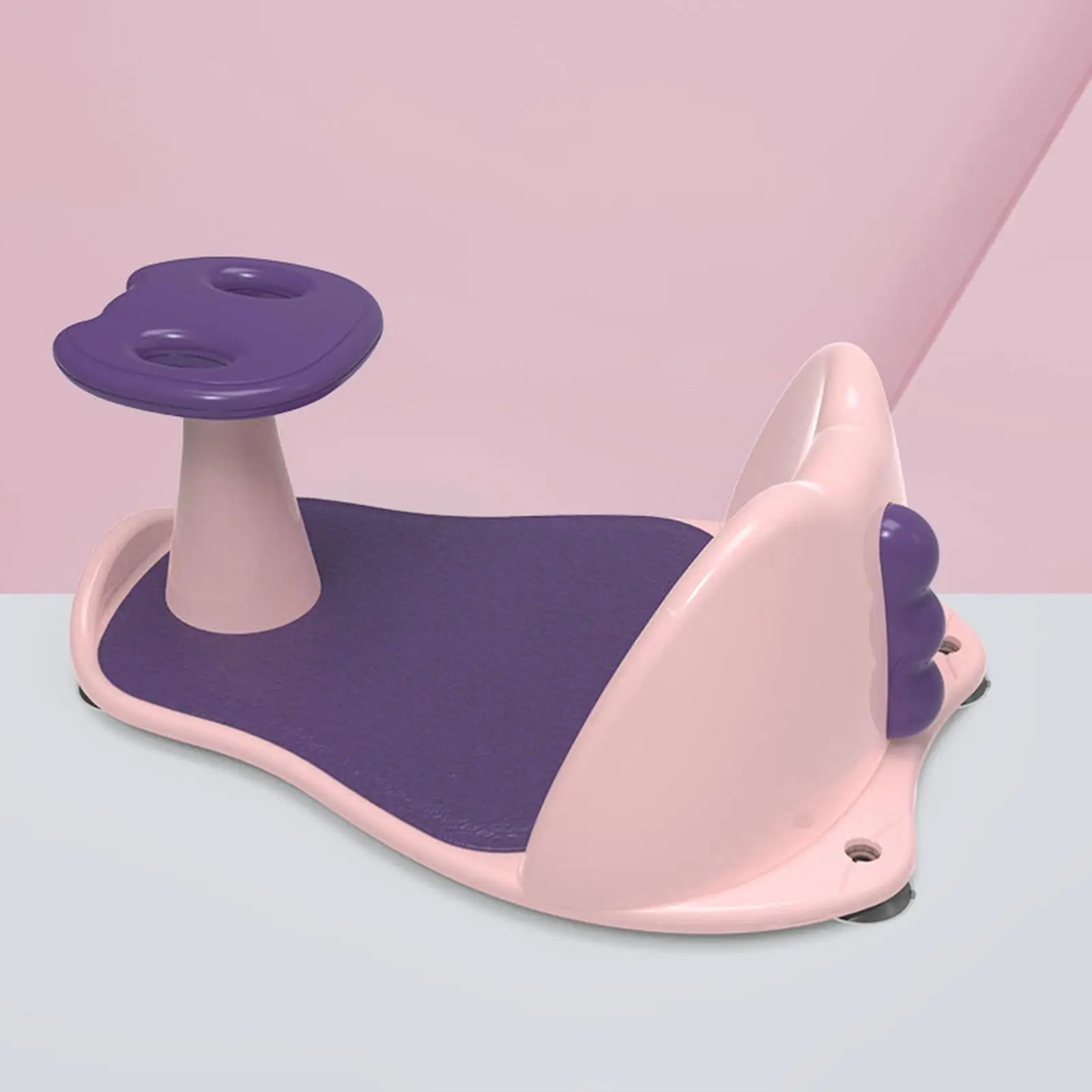 Contoured Seat Open-Side Drain Holes Seat Tub Bathtub Seat for Babies Sit-Up Bathing in the Sink Counter