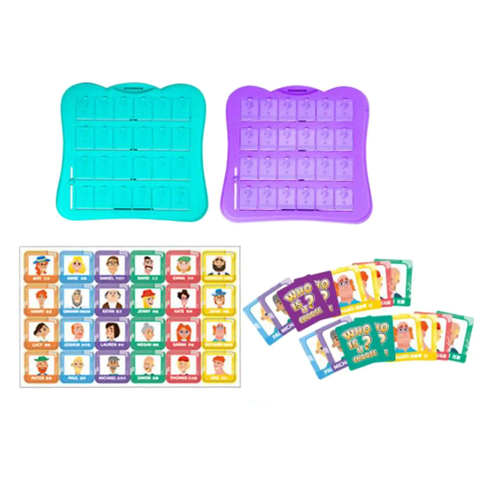 Guessing Who Game Novelty Interactive Puzzle Game Battle Game 2 Players for Girls Party Prop Travel Games Family Game Boys