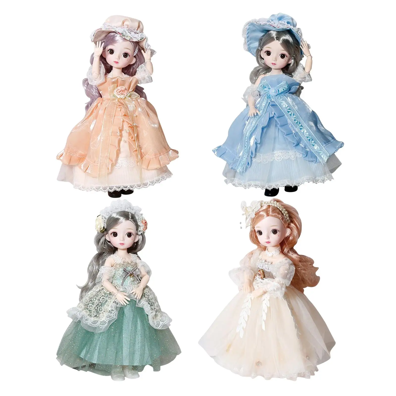 30cm Little Doll Makeup Doll Ball Joints Doll for Girls Children Gifts