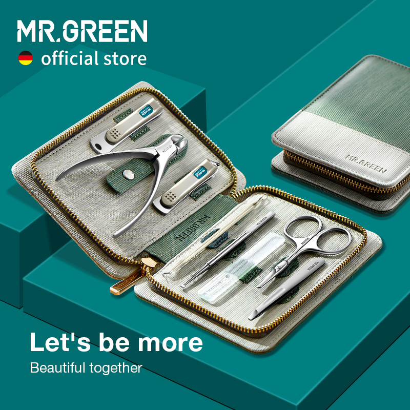 Best of MR.GREEN Manicure Set Pedicure Sets Nail Clipper Stainless Steel Professional Nail Cutter Tools With Travel Case Kit Reviews & Tips